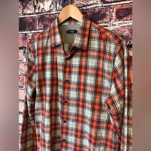 Vince Men’s Plaid Long Sleeved Shirt